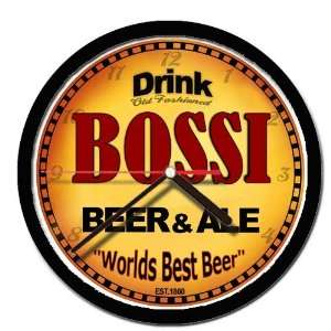  BOSSI beer and ale cerveza wall clock 