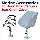 Waterproof Pontoon Captain Seat Covers 24(D) x 22(W) x 25 (H)  Grey