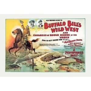 Buffalo Bill Ambrose Park, South Brooklyn   12x18 Framed Print in 