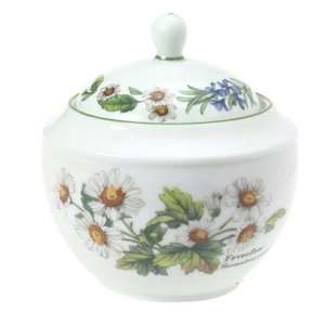  Royal Worcester Herbs Porcelain 1 Cup Sugar Bowl and Cover 