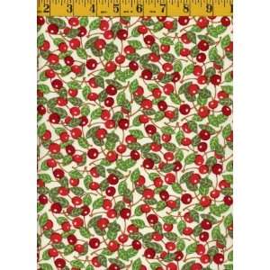  Quilting Fabric Tea Party Cherries Arts, Crafts & Sewing