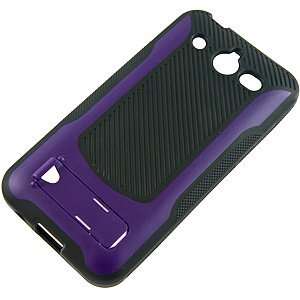  Hybrid Back Cover w/ Stand for Huawei Mercury M886, Purple 
