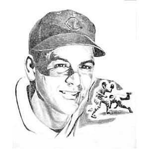  Lou Bourdeau Cleveland Indians Lithograph Sports 