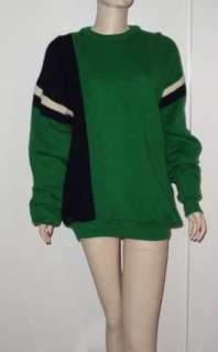Vintage Blarney Castle Irish Wool 50s MINI Sweater Dress Kelly Green 