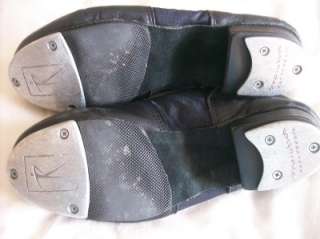 Girls Black Tap Shoes Size 5.5 Revolution Dance Wear  