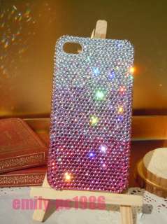 Bling Bling Handmade Swarovski Crystal Case Cover For iPhone 4 4G 4S 