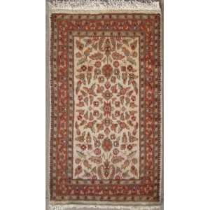 10 Pak Persian Area Rug with Silk & Wool Pile    Category 2x4 Rug 