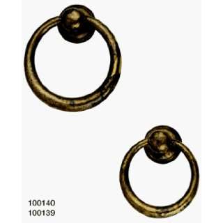   100139 03 Antique Brass Distressed Cabinet Ring Pull