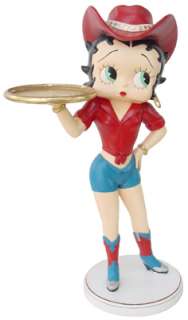 Betty Boop Cowgirl Holding Tray 3FT Statue Figurine  