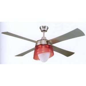  Tanta Ceiling Fan With Red Glass