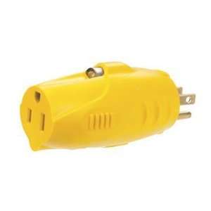 Ace Trading   Kintron Ad kb2fd(f) Led Extension Cord Adapter   Yellow