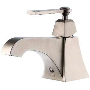 Vigo VG01040BN Plutus Single Handle Bathroom Faucet, Brushed Nickel