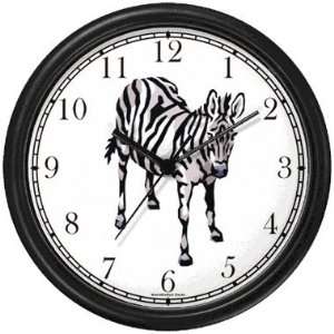 Zebra (Angled View) African Animal Wall Clock by 