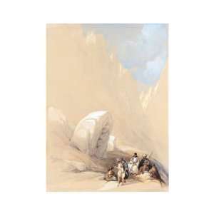   David Roberts   24 x 24 inches   The Rock Of Moses,