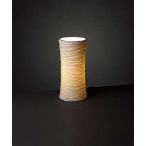  Vase Hourglass Wave Porcelain Accent Lamp