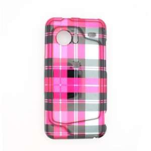 Cuffu   Pink Check   HTC Droid INCREDIBLE Case Cover 