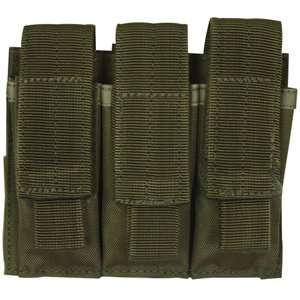  Olive Drab Triple Pistol Mag Pouch