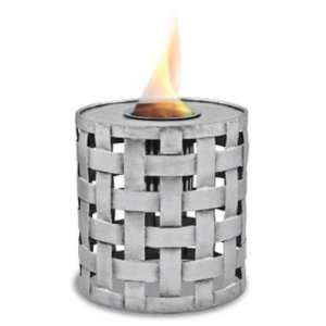   Silver Lattice Flame Pot or Fire Pot by Pacific Decor