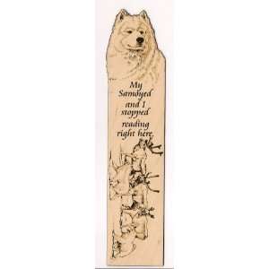  Samoyed Laser Engraved Dog Bookmark # 1