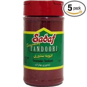 Sadaf Tandoori Seasoning Masala, 5 Ounce Bottles (Pack of 5)  