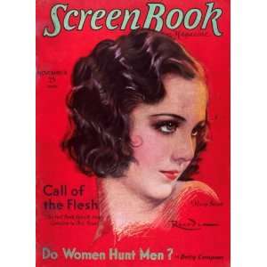   ) (1929) 11 x 17 Screen Book Magazine Cover 1930s  