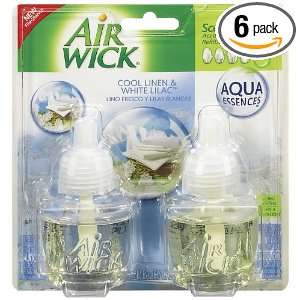 Air Wick Scented Oil Twin Refill, Aqua Essences, Cool Linen and White 
