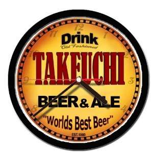  TAKEUCHI beer and ale cerveza wall clock 