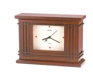 Bulova Martin Wood Frank Lloyd Wright Clock B1865  