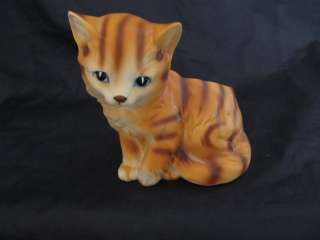 Vtg NapcoWare 6718 Orange Tabby Cat Kitten Kitty Vase Planter Figurine 