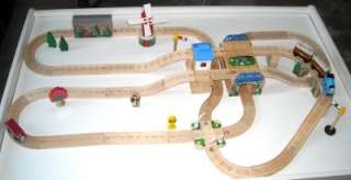 THOMAS THE TANK Engine Wooden Tracks Trains cars Hilltop Station Race 