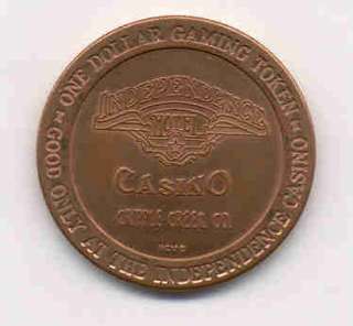 INDEPENDENCE CASINO CRIPPLE CREEK CO OB $1 TOKEN T22  