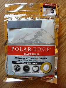 POLAR EDGE SILVER SERIES THERMAL WAFFLE PANTS WHITE XLARGE 16  