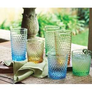  Blue Double Old Fashion Glasses
