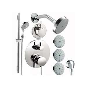  Hansgrohe HG T301 Polished Nickel S Triple Handle Shower 