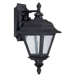  Brookwood One Light Outdoor Wall Lantern in Black Bulb 