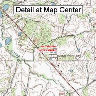  USGS Topographic Quadrangle Map   Farmington, Kentucky 