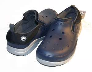 Crocs Boundless Navy / Light Grey Slip on Mens 7 8 9 10 11 12 13 