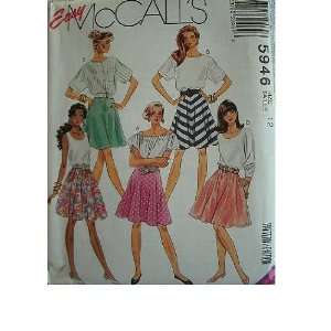   MISSES SKIRTS SIZE 12 EASY MCCALLS PATTERN 5946 Arts, Crafts & Sewing