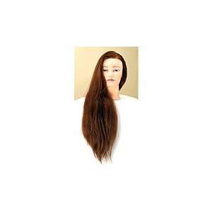  Elite 24 Long Mannequin Head with Brown Hair Beauty