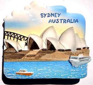 Sydney Opera House Australia,resin 3D fridge Magnet  