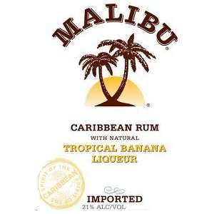  Malibu Rum Banana 1 Liter Grocery & Gourmet Food