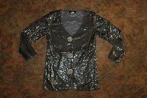 Joan Boyce  Pauletta Sweater Misses Small Pewter New With tags 