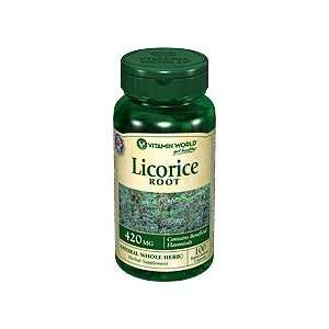  Licorice Root 420 mg. 100 Capsules