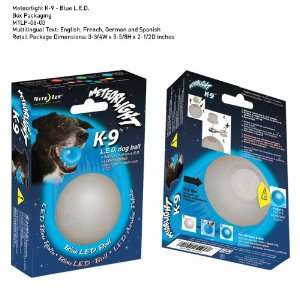  Nite Ize MeteorLight LED Dog Ball Blue MTLP 08 03 FREE 