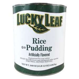 Lucky Leaf Premium Rice Pudding 6   #10 Grocery & Gourmet Food
