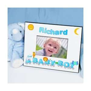  Personalized Baby Boy Train Picture Frame 