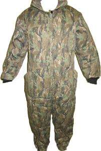INSULATED SMOKEY BRANCH CAMOUFLAGE COVERALLS SM 3XL  