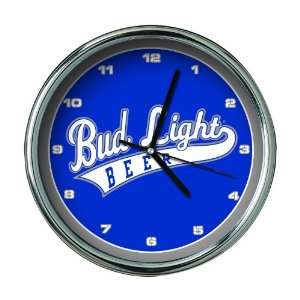 Bud Light Chrome Clock