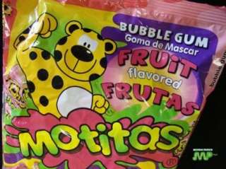 Motitas Bubble Gum Fruit/ Frutas Bag of 50 Mexico Candy  