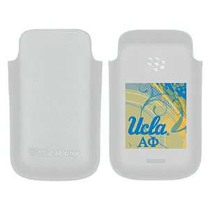  UCLA Alpha Phi Swirl on BlackBerry Leather Pocket Case 
